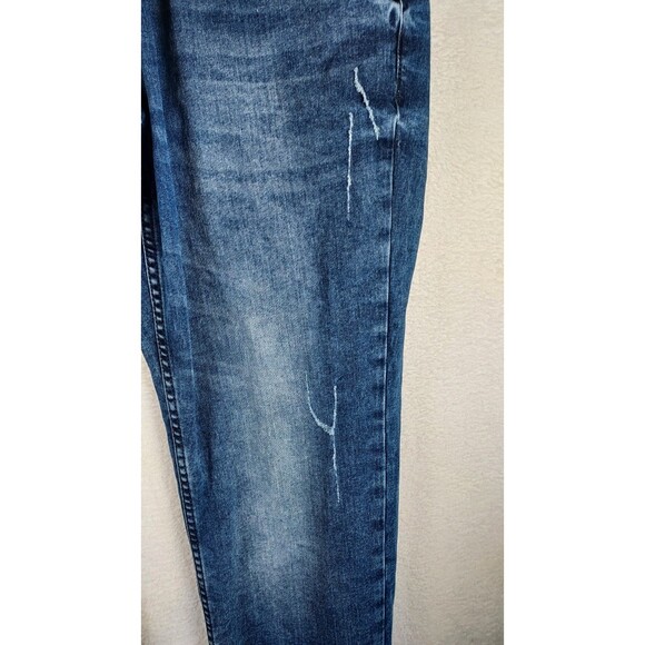Richlook Waist 38 Blue Distressed Men’s Casual Straight Jeans Pre-Owned - Picture 4 of 15